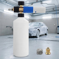 Car Cleaning Foam Sprayer for Professional Car Wash, Heavy Duty Metal Foam Lance for Detailing, Adjustable Nozzle Kit with Filter, Blaster Bottle