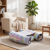 Cat Activity Tunnel Rainbow Play Tunnel Foldable Cat Tube