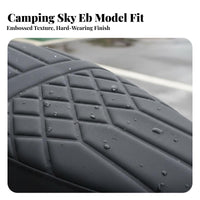Seat Cover Thickened Leather Diamond Pattern Seat Cushion Shock-Absorbing Vehicle Accessory for Adults, Commuting, Daily Use, Outdoor