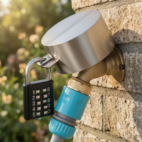 Faucet Protector Lock Cover with Combination Lock Anti-Theft Outdoor Tap Protector Stainless Steel for Homeowners, Landlords, Vacant Properties