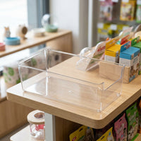 Clear Acrylic Hamster Sand Bath, Small Hamster Bath for Gerbils and Small Rodents, Semi-Enclosed Easy Clean Design, 9.5 x 6.5 x 4 cm
