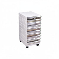 With casters Rolling Drawer Cart Space-Saving Desktop Container space-efficient Design Office Furniture long-lasting for Students, educators, Homeowners, Under Desk, Study Room, Classroom, Bedroom
