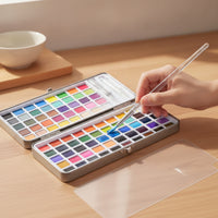Watercolor Paint Set 90-Color Watercolor Paint Set with Paintbrush Highly Pigmented for Artists