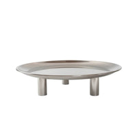 Reflective Tray with Mirrored Surface Minimalist Stainless Steel Tray Elegant Display Plate Polished for Coffee Table