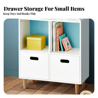 childs' hanging book display multi-functional with storage compartments Includes Drawers children's Room Furniture Multi-Functional Design Book Organizer for young children, Playroom, Kindergarten