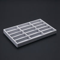 Compartmented Eyeglasses Tray Organized Eyeglass Tray Open-Top Sunglass Organizer Slim-Profile for Retailers, Collectors, Retail Display Cases, Dresser Drawers, Countertop
