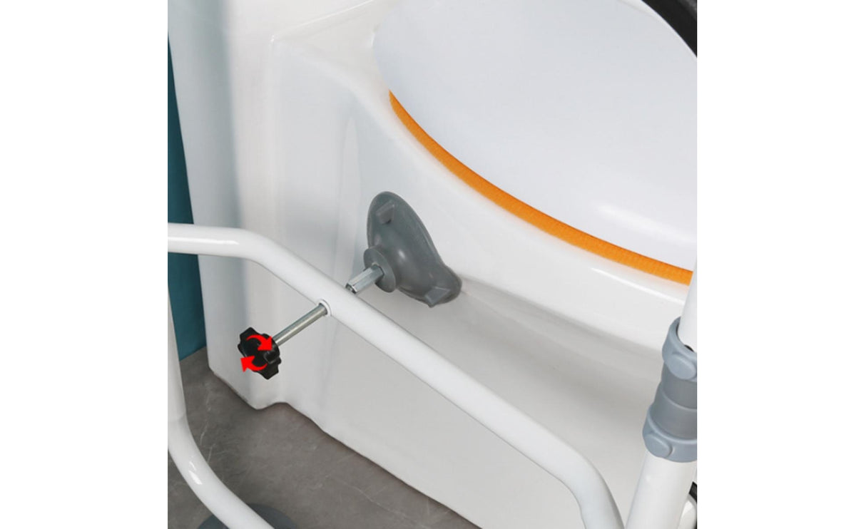 Toilet Rail Freestanding Toilet Frame Padded Washroom Grab Bar for Elderly