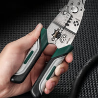 Multifunction Wire Stripping Pliers Versatile Cable Stripping Plier Allall-in-One Wire stripper/crimping Tool Lightweight for Electricians, Electrical Work, Quick Repairs