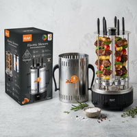 Stainless Steel Vertical Skewer Grill Two-Voltage Voltage Electric Skewer Grill Compact Cooking Appliance