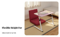 Mobile Laptop Desk Space Saving Mobile Couch Desk Versatile Adjustable Bedside Table for Remote Workers, Professionals, Bedroom, Dorm Room, Study