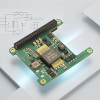 Network-Powered Accessory board+ HAT Module Compact Power over Ethernet Hat Green