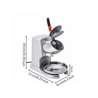 High Power Commercial Ice Shaver Steel Blades Electric Ice Shaver Large Capacity Beverage Machine Non-Slip Handle for Home Use