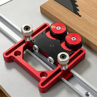 Pressure Guide Adjustable Workshop Guide with Rollers Hardware for Woodworkers, Carpenters, Table Slicing Tools, Router Tables