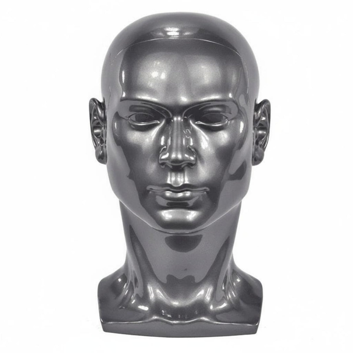 Long-Lasting PVC Material Male Mannequin Head Stable Base Hairpiece Display Stand for Studio