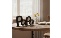 Freestanding Desktop Photo Frame Cutout Wooden Photo Frame Stylish Decor Sturdy for Family, Shelf