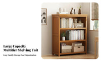 Stable Design 5-Tier Exposed Bookshelf Large Capacity 5-Tier Exposed Shelf Unit Multi-Functional Bookcase High Load-Bearing for Students, Book Lovers, Homeowners, Study Room, Bedroom, Entryway