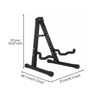 V-Shaped Guitar Stand Foldable Electric Guitar Floor Stand Cushioned Padding Portable Instrument Holder for Bassists, Artists