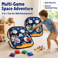 Folding Bean Bag Toss Game, Garden Games for Kids & Families, Outdoor Toys with Sticky Balls & Storage Bag, 58x49x33cm Target Game