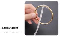 Transparent Jewelry Protector Impact-Resistant Anti Scratch Jewelry Tube Water Resistant Invisible Finger Band Coil for Women, Adults, Daily Wear