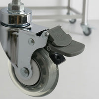 Medical Cart Caster Wheel Floor Protection Threaded Caster Wheel Shock Absorbing for Workshop Equipment
