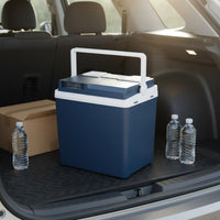 Portable 12V Car Fridge Low Noise Car Mini Fridge Energy-Saving 12V Travel Chiller for Journeyers, Truck Drivers, Dorm Room