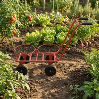 Fruit Picking Cart Tubular Frame Vegetable Picking Wire Structure Grid Garden Tool for Gardens