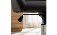 Segmented Backrest Reclining Leather Computer Chair for Study Room