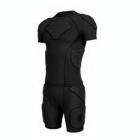 Padded Shirt with EVA Padding Snug Compression Shirt with Back Pads Apparel for Football Athletes, Athletes