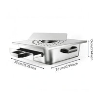 Fitted Lid Rice Noodle Steamer Black Side Handles Rice Noodle Roll Steamer Rectangular Cheung Fun Maker Compact