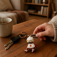 Korean Ins Style Christmas New Year Cartoon Rabbit Doll Keychain Bag Charm