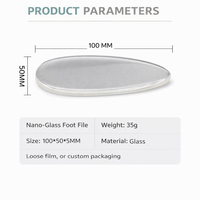 Manual Foot File Callus Remover for Adults, Nano Glass Grater and Rasp for Dry Wet Feet