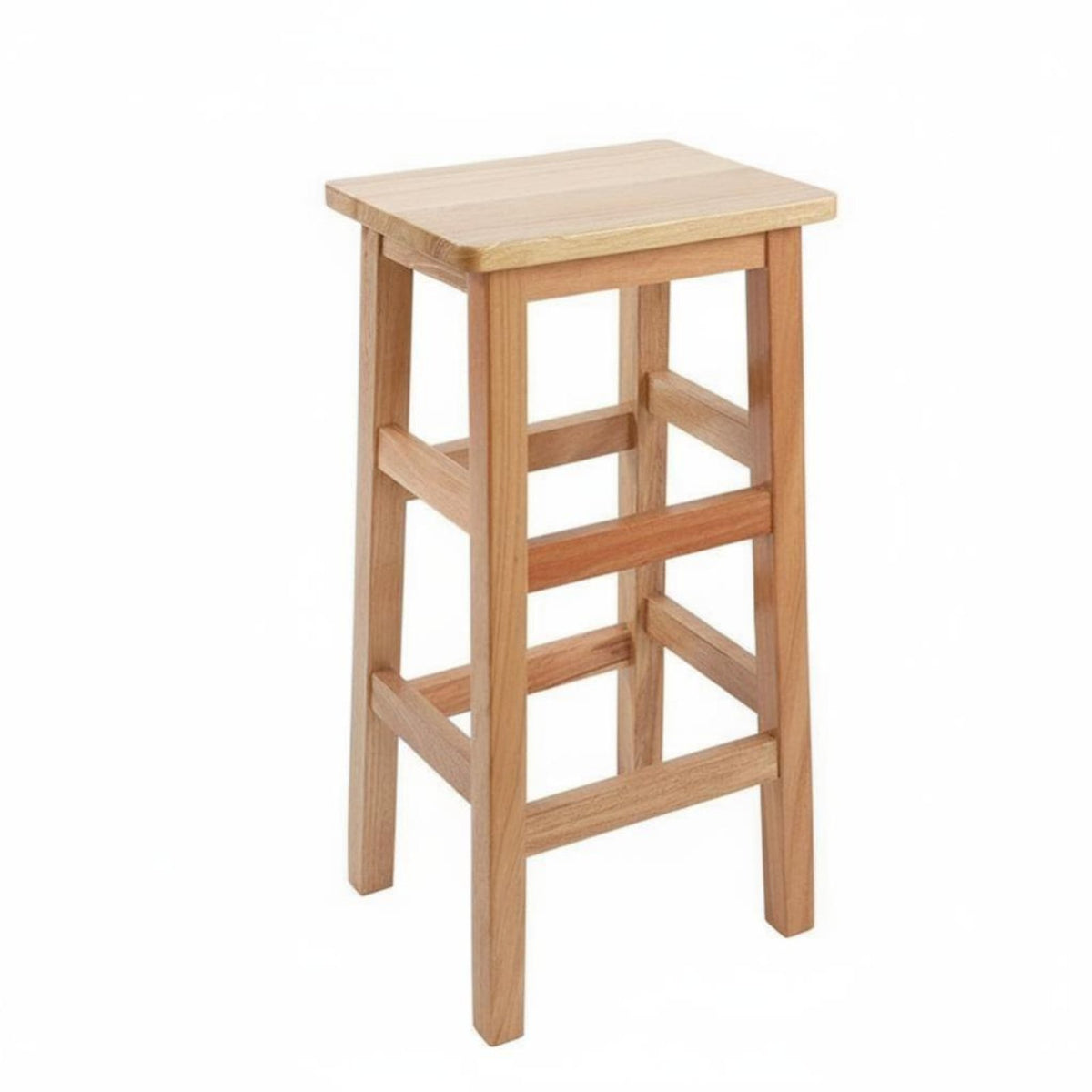 Solid Structure Backless Square-Top Seat Long-Lasting Construction Backless Counter Stool Footrest Bar Chair Versatile Design for Restaurant Owners, Homeowners, Adults, Cafe, Dining Room, Kitchen, Gameroom