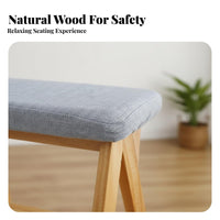 Solid Wood Construction 3-Step Wooden Stool Heavy Duty 3-Step Wooden Ladder Multi-Purpose for Homeowners, Adults, Kitchen, Garage, Stockroom