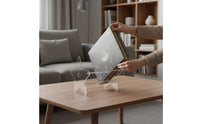 Acrylic Magazine Effortless Stand to Clean Vinyl Records Holder Modern Design Desktop Album Holder for Living Room