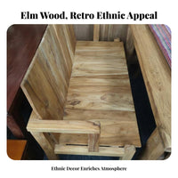 Solid Wood Construction Rustic Wooden Booth and Table Set Heavy-Duty Bar Furniture Vintage Aesthetic Restaurant Seating Stable Design for Pub Managers, Cafe Owners, Interior Designers, Taverns, Restaurants, Live Music Venues