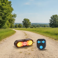 LED Bike Tail Light with Turn Signals Flashing Bike Tail Light with Wireless Control for Commuters