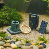 Miniature Resin Farmhouse Decor for Micro Landscape & Succulent Planters