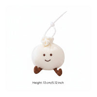 Cute Bun Soft Toy Keychain Soft Dumpling Soft Toy Keychain Lightweight Accessory Long-Lasting for Best Friends
