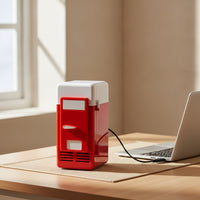 USB Mini Fridge Compact Mini USB Fridge Plug and Play Refrigerator for Office Workers, Students