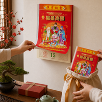 2026 Chinese Almanac Tear-Off Wall Calendar, Daily Page Traditional Lunar Calendar for Home