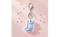 Swivel Swing Clasp Clasp Cartoon Dinosaur Keychain Smooth Acrylic Dinosaur Charm Shiny Dino Charm Keychain Glossy for Accessories