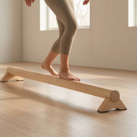 Wooden Balance Beam Compact Foot Exercise Beam Gymnastics Equipment Long-Lasting Safe for Athletes, Home Gym, Rehab