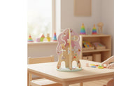 Educational Color Sorting Toy Multifunction Wooden Montessori Bead Board Screen-Non-Digital for Toddlers, Preschoolers, Kindergarten