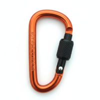 Multi-Purpose D-Shaped Carabiner Clip Lightweight Locking Carabiner Secure Lock for Hikers