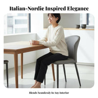 Light Luxury Design Upholstered Side Chair Soft Padding Household Furniture Comfortable Indoor Seating Ergonomic Backrest for Homeowners, Restaurant Owners, Interior Decorators, Dining Room, Kitchen, Reception Area, Home Office