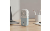 Digital Display Foldable Handheld Fan 4 Speed Settings Mini Desk Fan Lightweight for Travelers, Commuters, Office, Travel, Outdoor