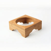 Bamboo Pot Stand Raised Stone Pot Stand Wooden for Dining Table