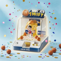 Timed Desktop Basketball Game Light and Sound Electronic Basketball Shooter Scoreboard-Style Home Use