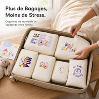 Travel Luggage Organizer Bags Set for Clothes Shoes Underwear, Waterproof Packing Cubes