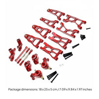 1/12 Scale RC Car Modification Kit 1/12 Scale Car Parts Easy Installation Aluminum Shock Absorber System Upgrade Kit for, off-Pavement